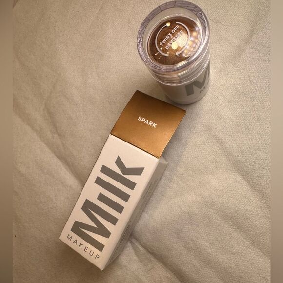 MILK MAKEUP Dewy Cream Highlighter Stick Color: Spark - golden copper - Picture 4 of 5